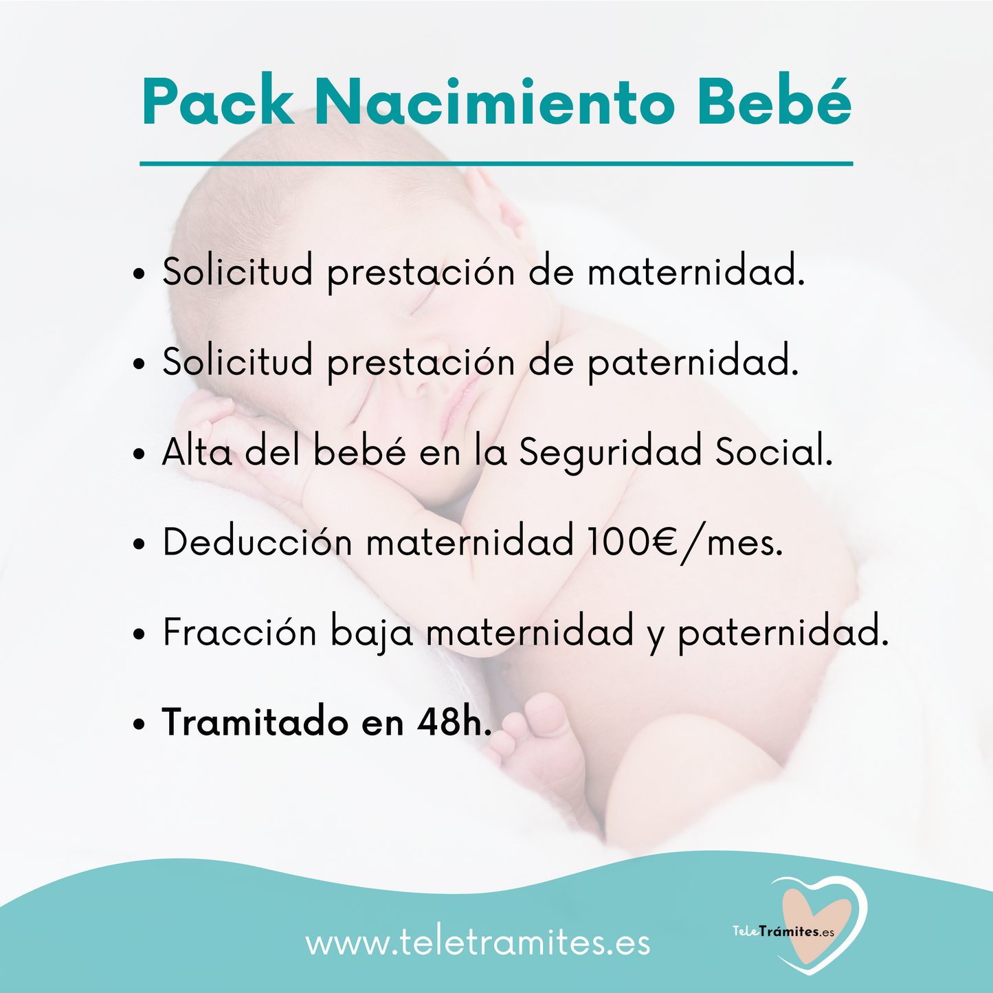 Pack trámites nacimiento bebé